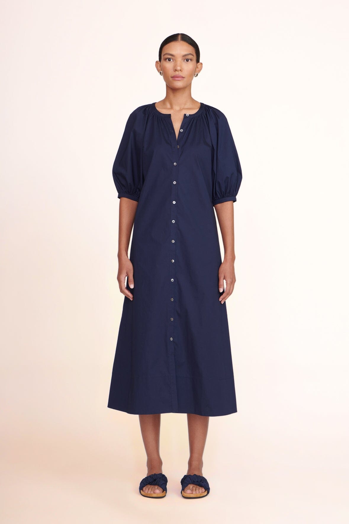 VINCENT DRESS NAVY - STAUD online