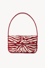 TOMMY BEADED BAG SCARLET WHITE - STAUD for sale