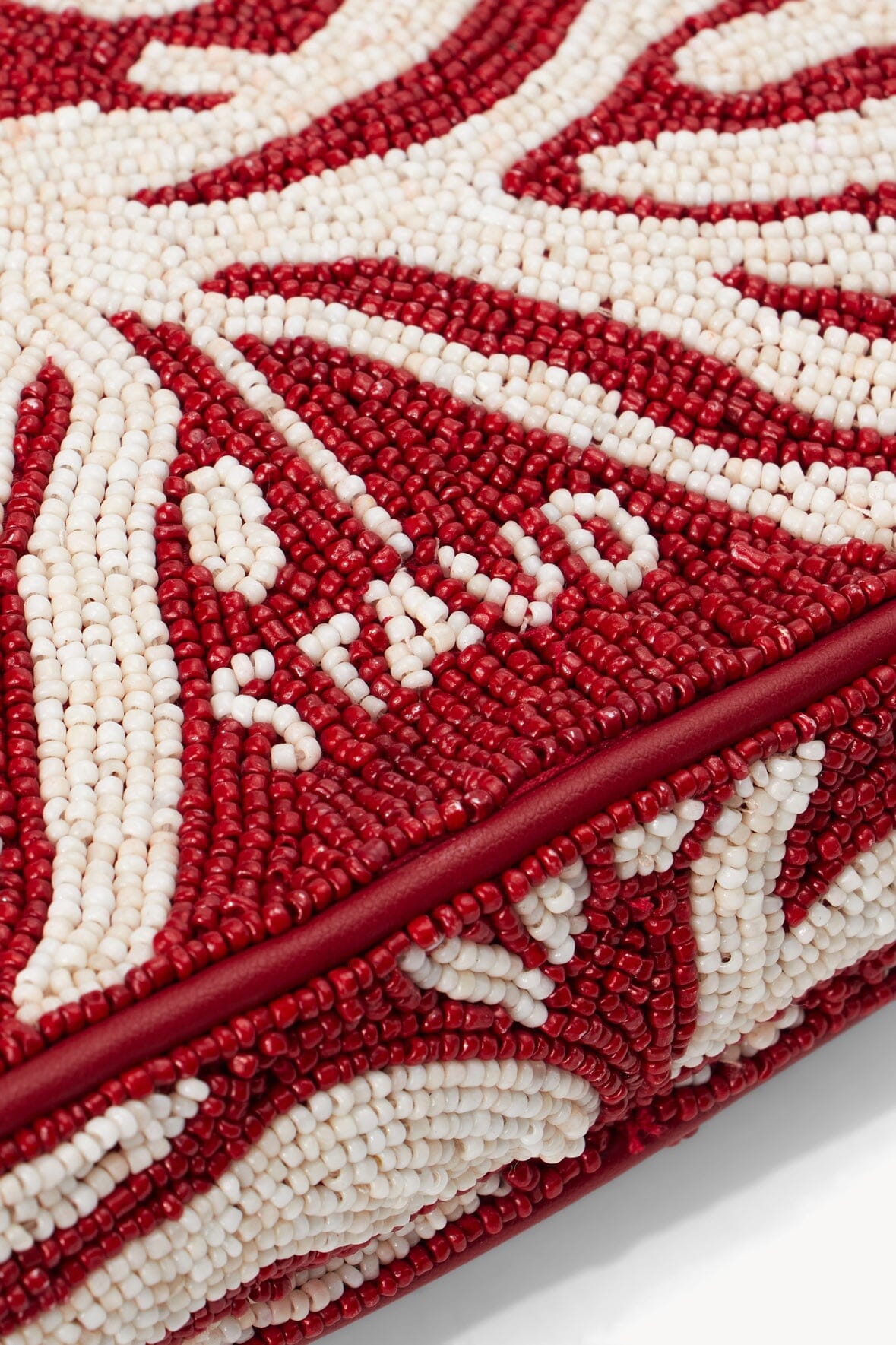 TOMMY BEADED BAG SCARLET WHITE - STAUD for sale