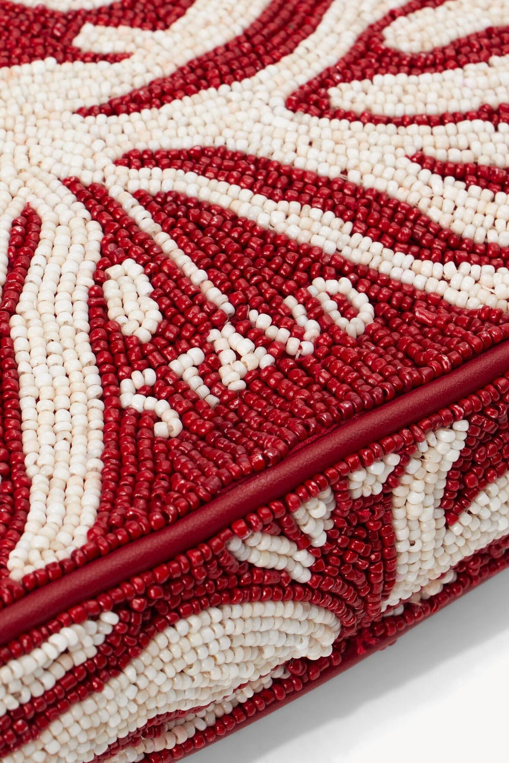 TOMMY BEADED BAG SCARLET WHITE - STAUD for sale