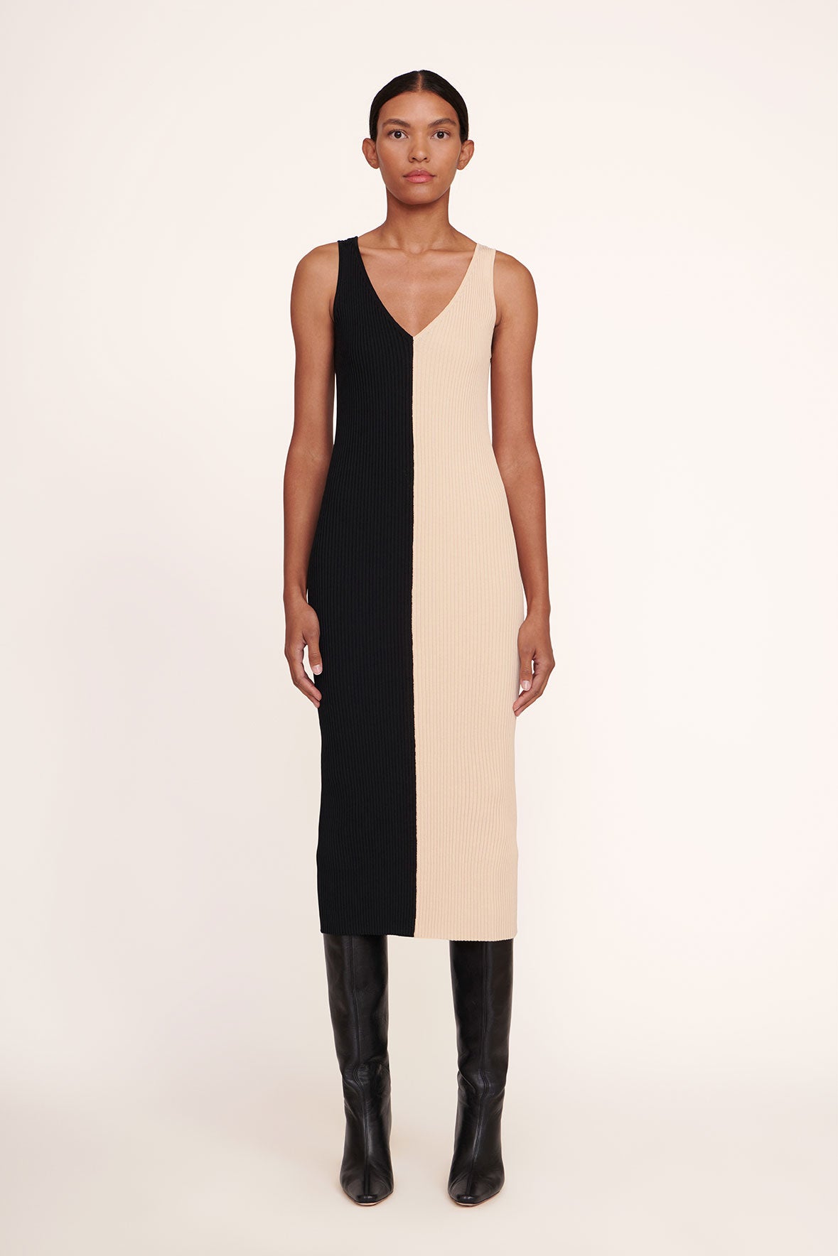 DANA DRESS BUFF BLACK - STAUD near me