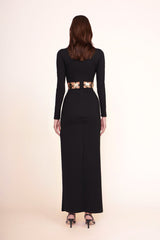 DELPHINE DRESS BLACK - STAUD for sale