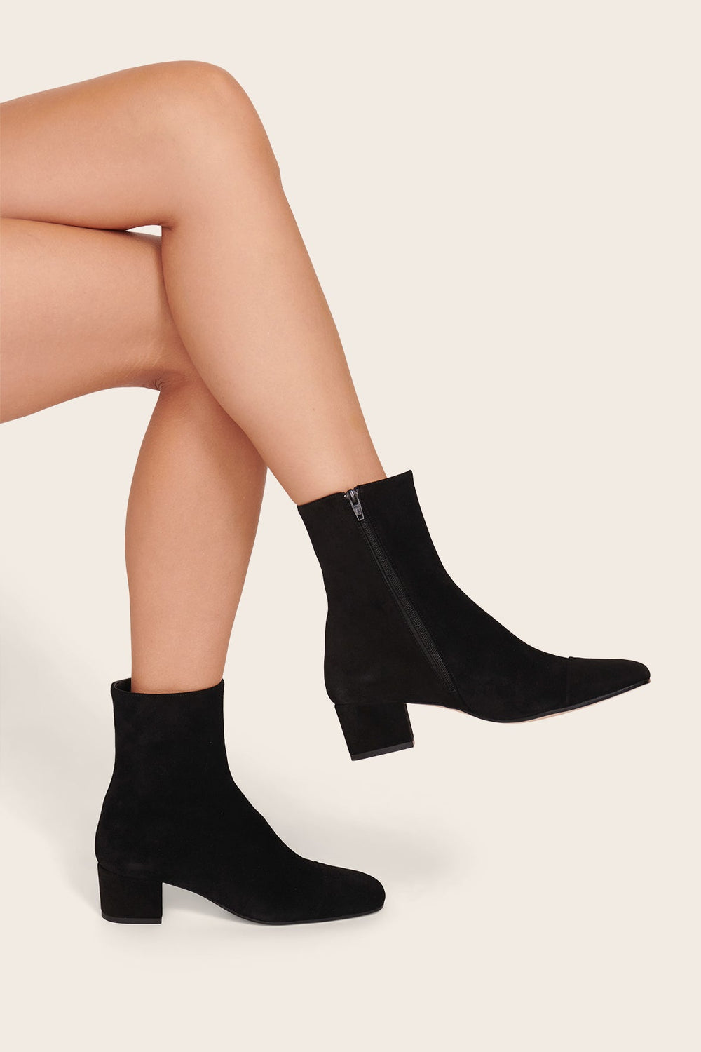 AIMEE SHORT BOOT BLACK SUEDE - STAUD near me