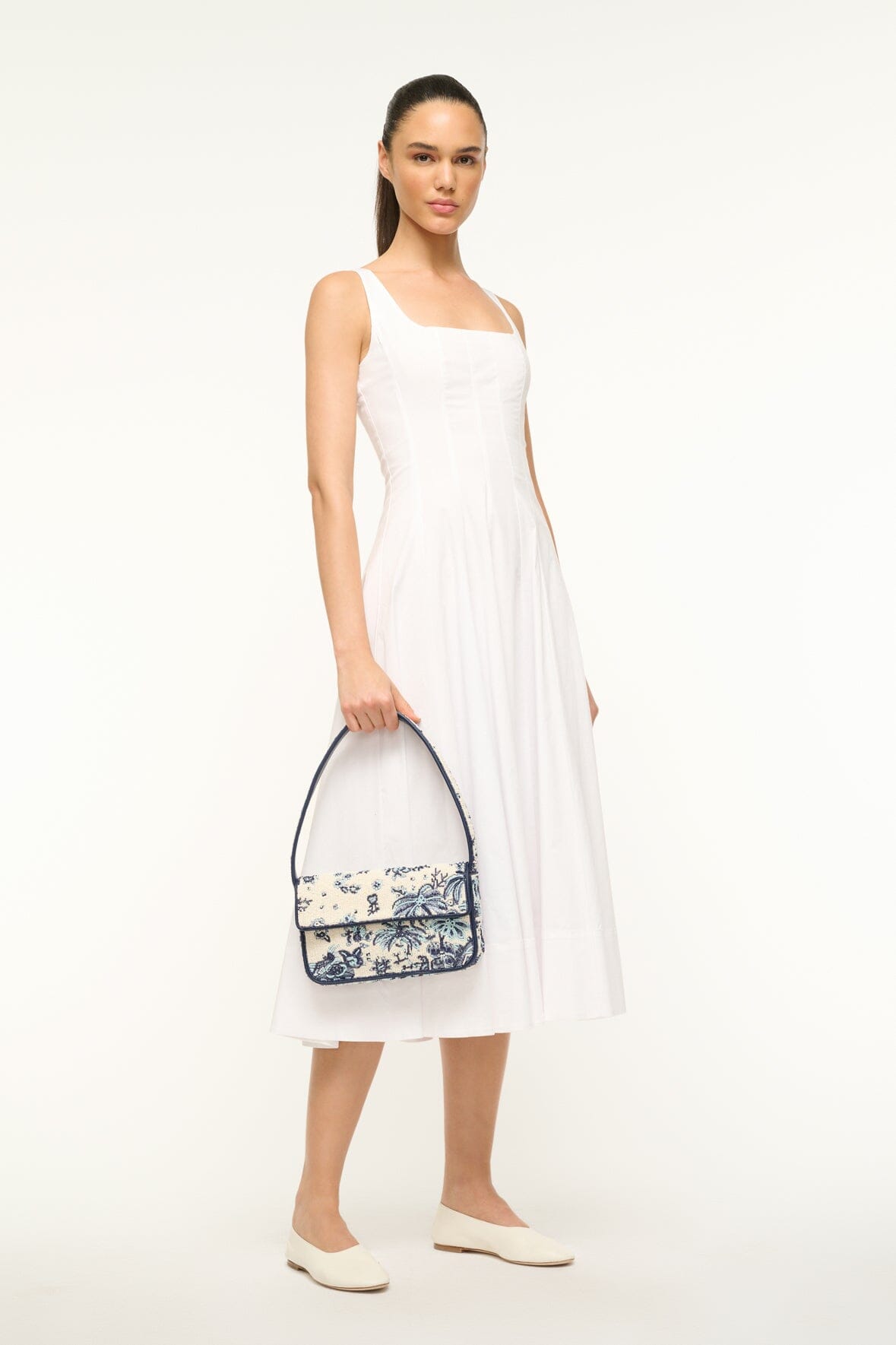 TOMMY BEADED BAG TOILE DE PUP - STAUD outlet