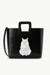CUSTOM SHIRLEY LEATHER BAG BLACK - STAUD sale