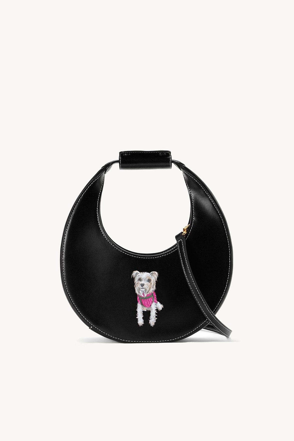 CUSTOM MINI MOON BAG BLACK - STAUD online