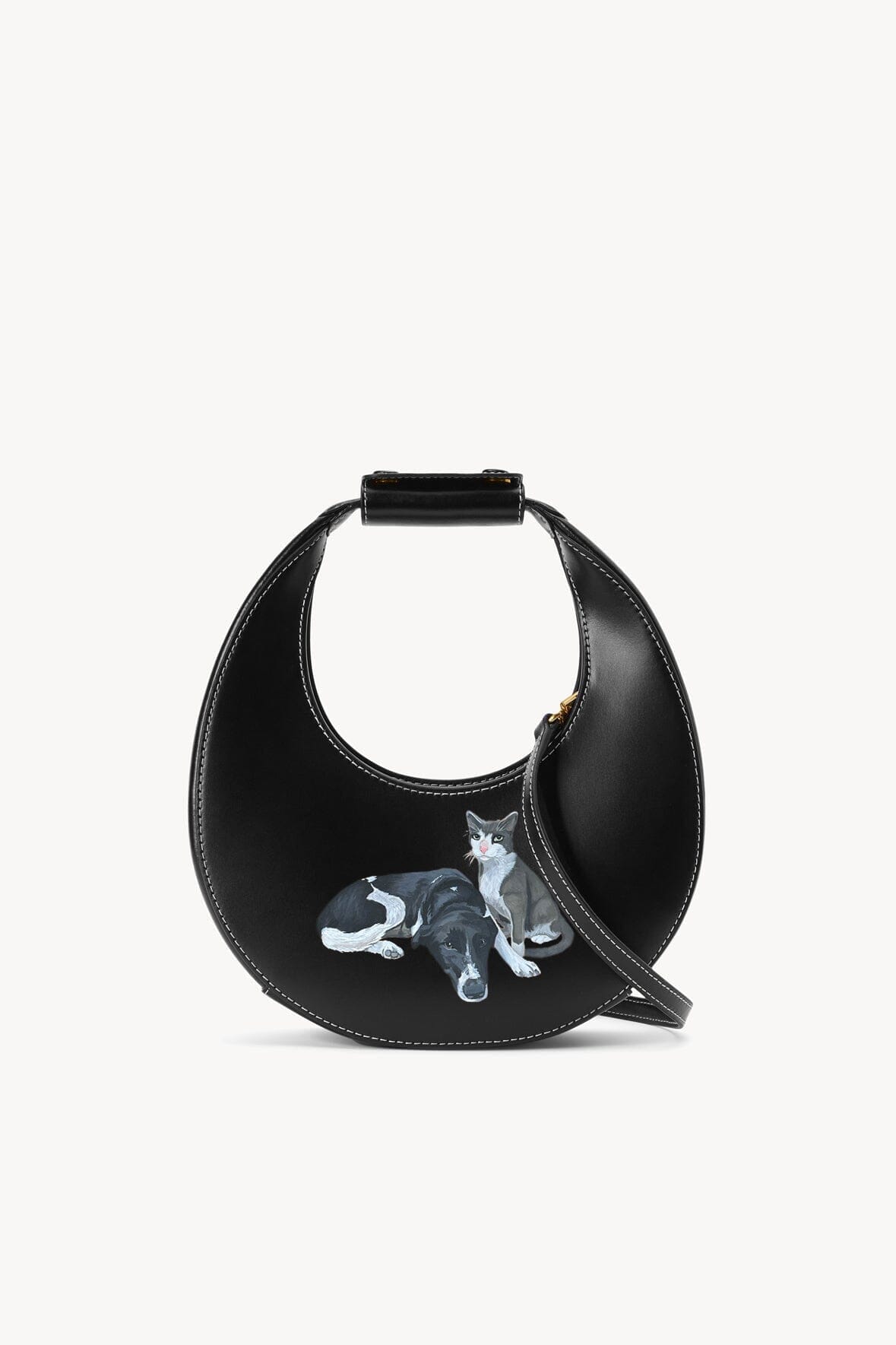 CUSTOM MINI MOON BAG BLACK - STAUD online