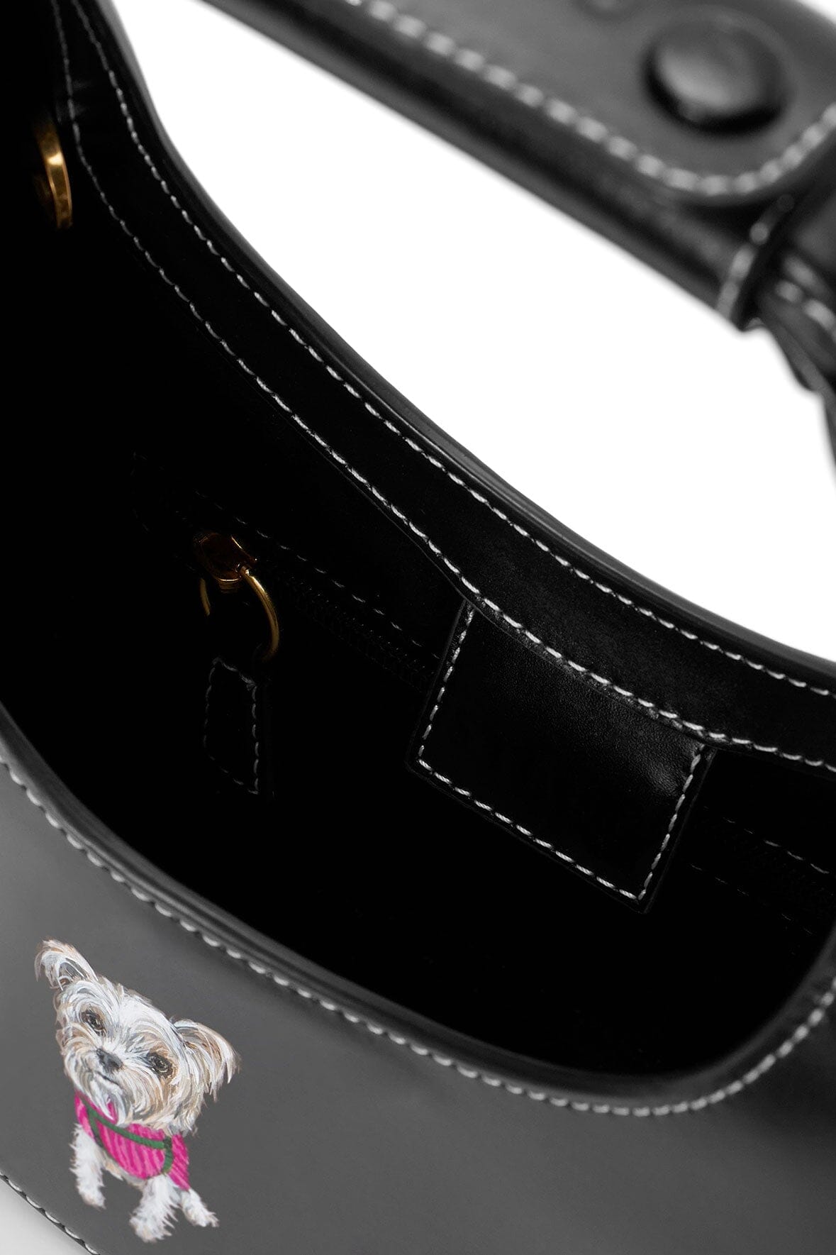 CUSTOM MINI MOON BAG BLACK - STAUD online