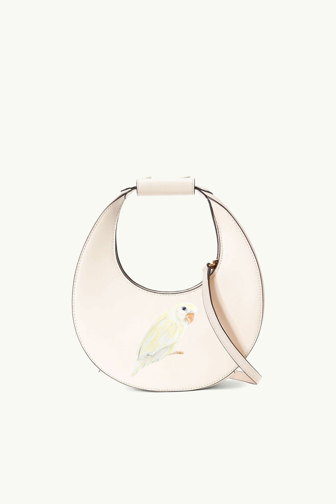CUSTOM MINI MOON BAG CREAM - STAUD for sale