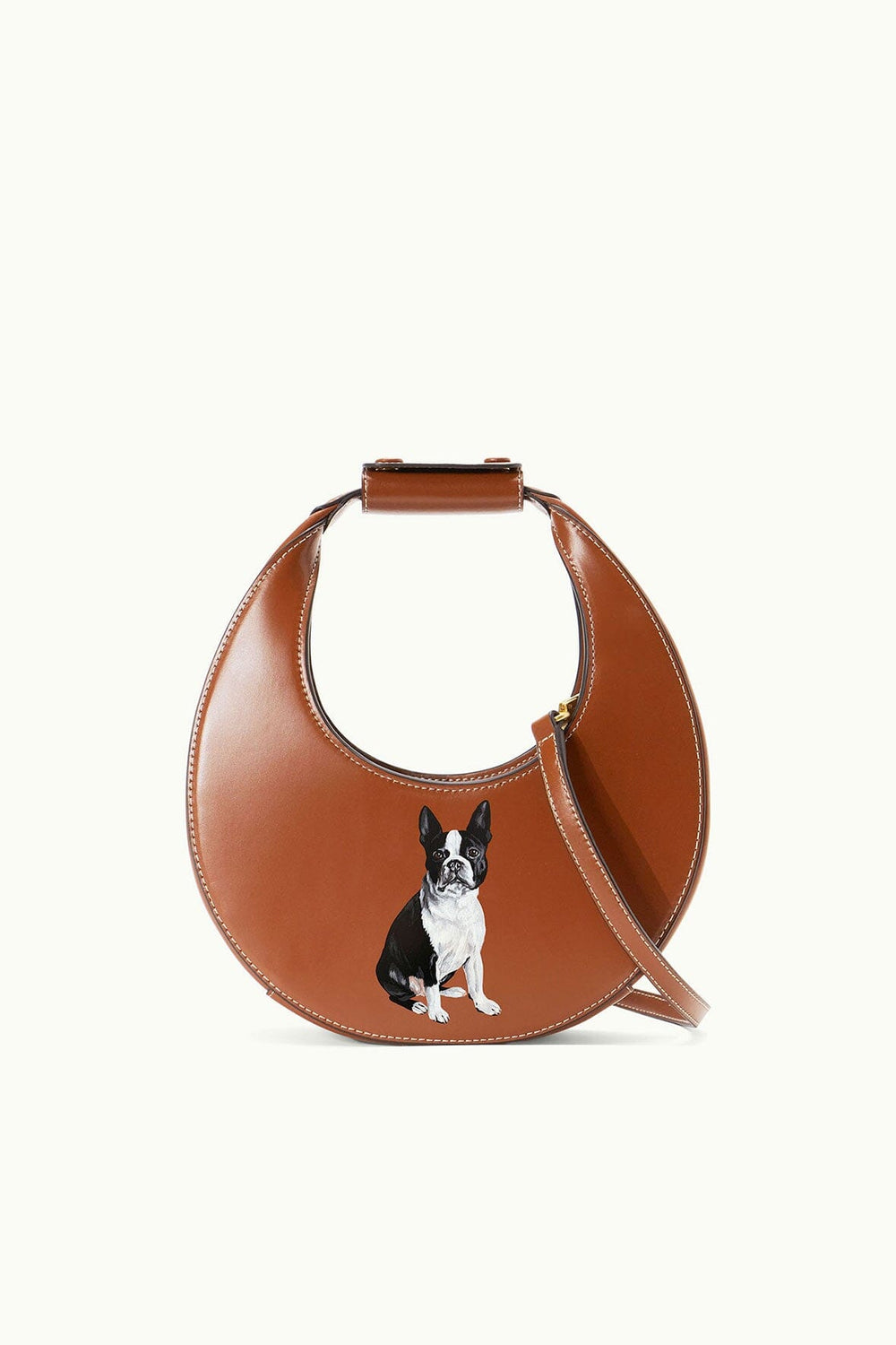 CUSTOM MINI MOON BAG TAN - STAUD for sale