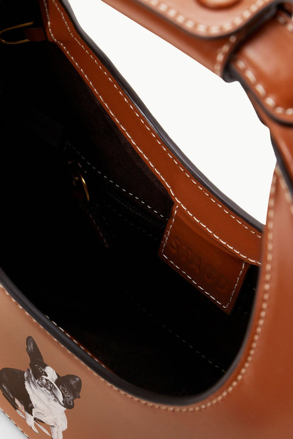 CUSTOM MINI MOON BAG TAN - STAUD for sale