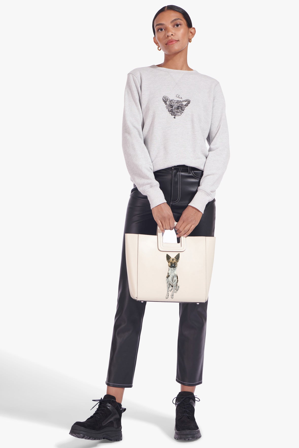 CUSTOM SHIRLEY LEATHER BAG CREAM - STAUD near me