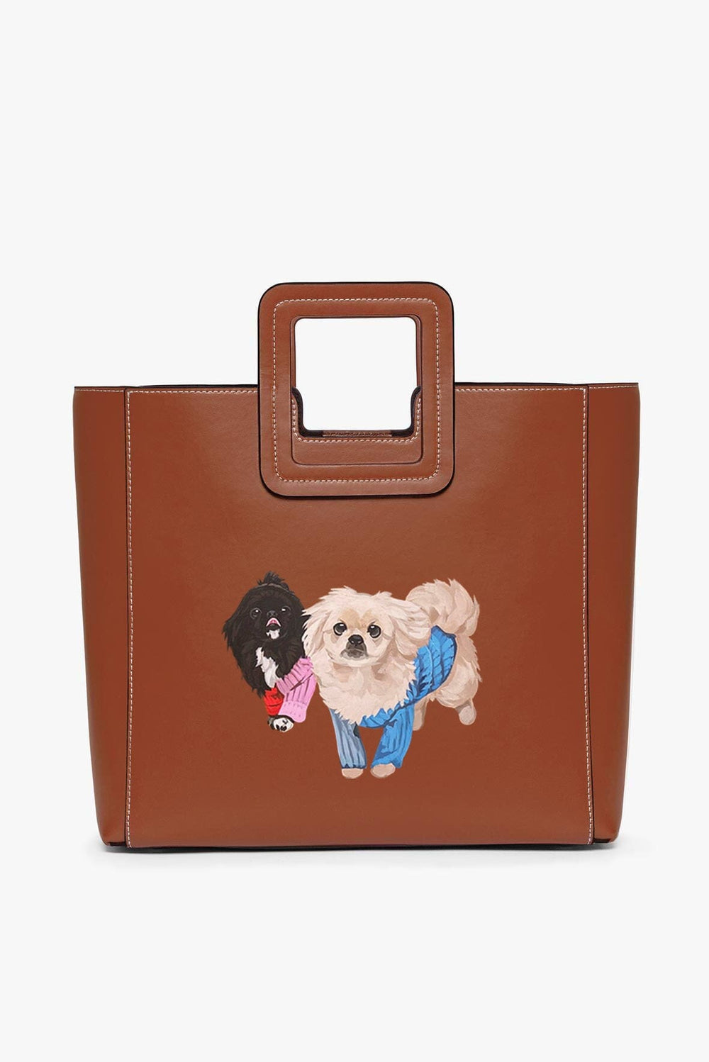 CUSTOM SHIRLEY LEATHER BAG SADDLE - STAUD near me