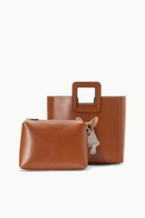 CUSTOM SHIRLEY LEATHER BAG SADDLE - STAUD near me