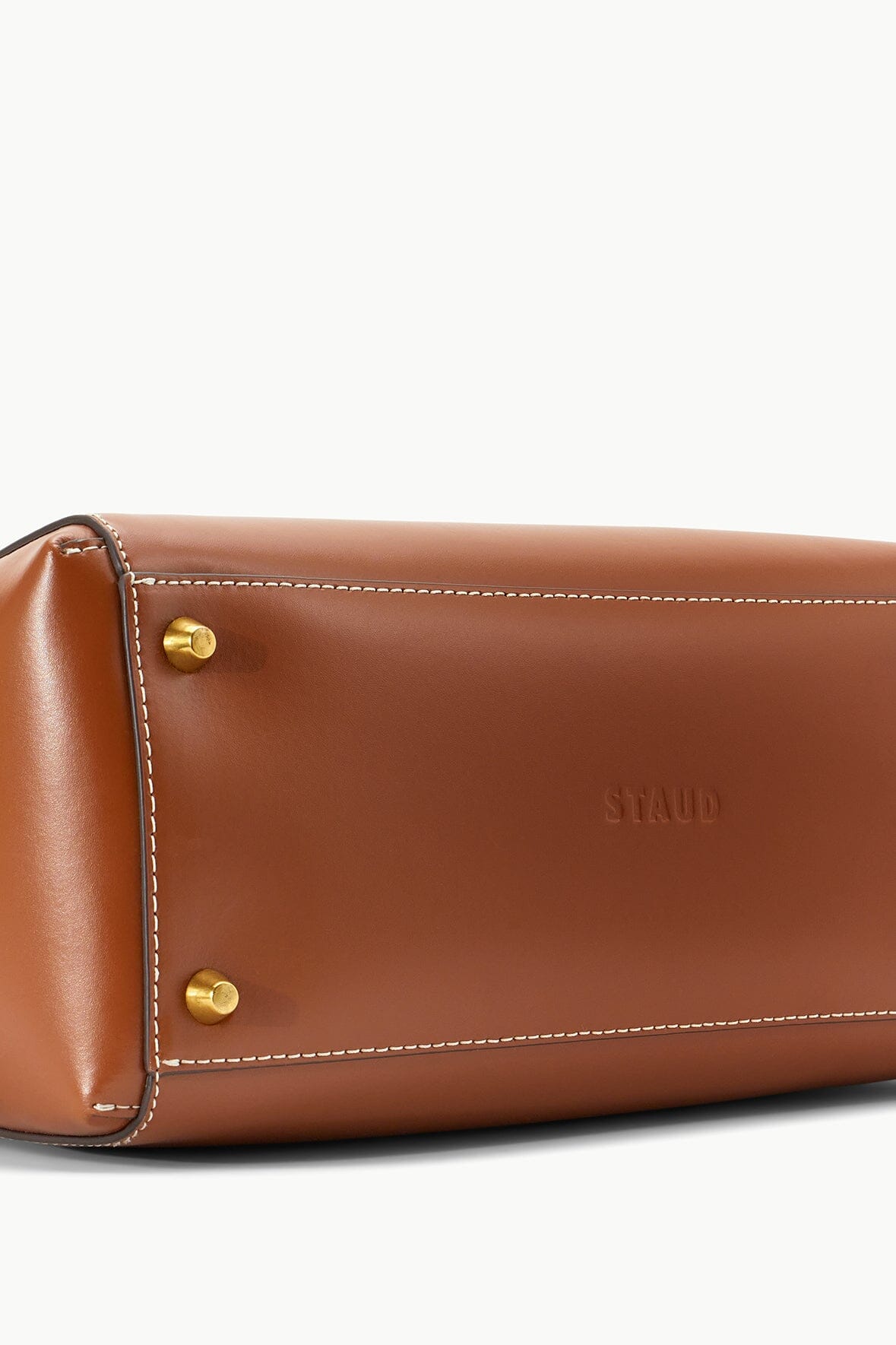 CUSTOM SHIRLEY LEATHER BAG SADDLE - STAUD near me