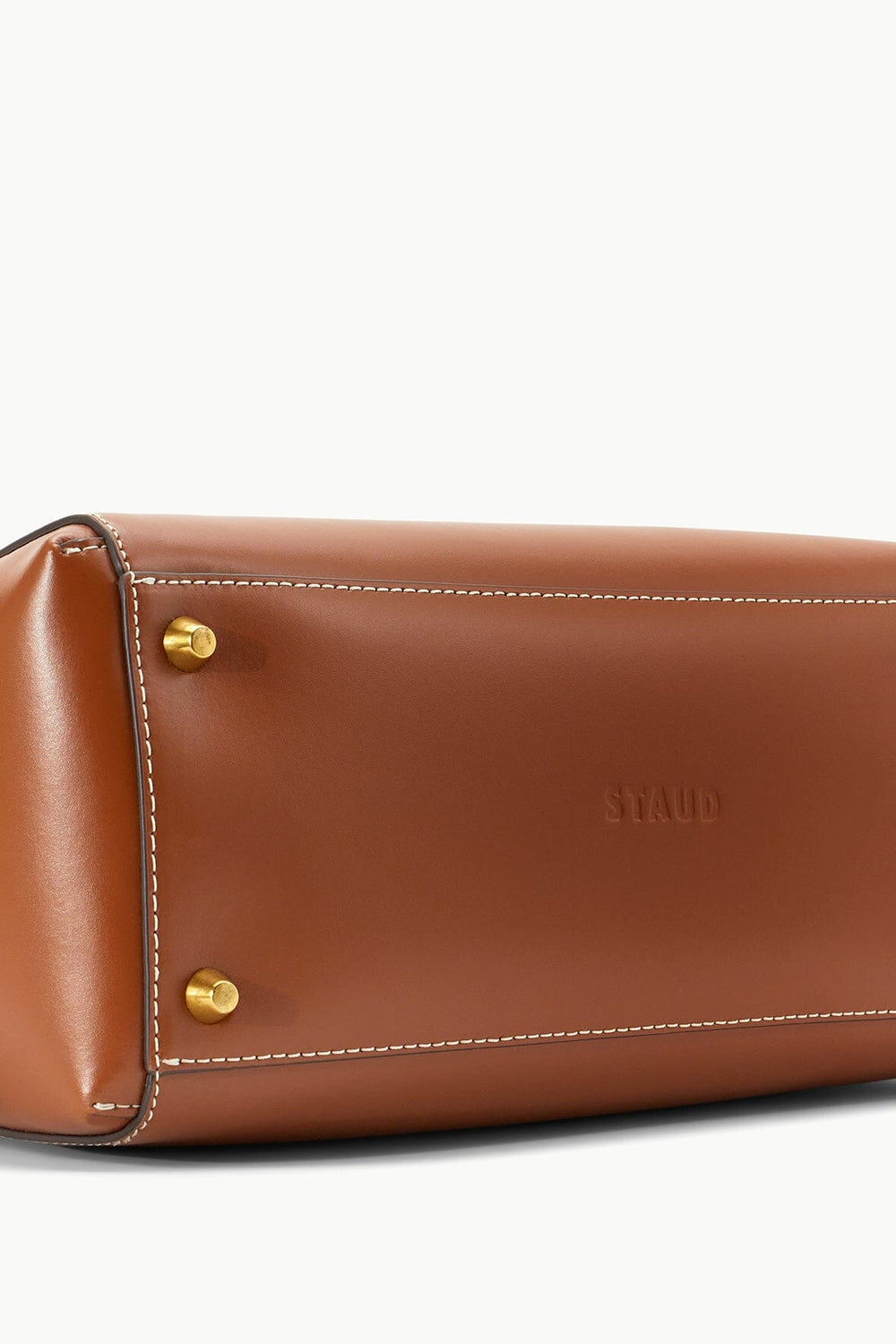 CUSTOM SHIRLEY LEATHER BAG SADDLE - STAUD near me