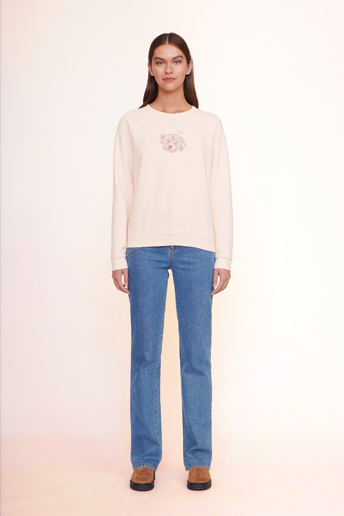 CUSTOM SWEATSHIRT LIGHT PINK - STAUD near me