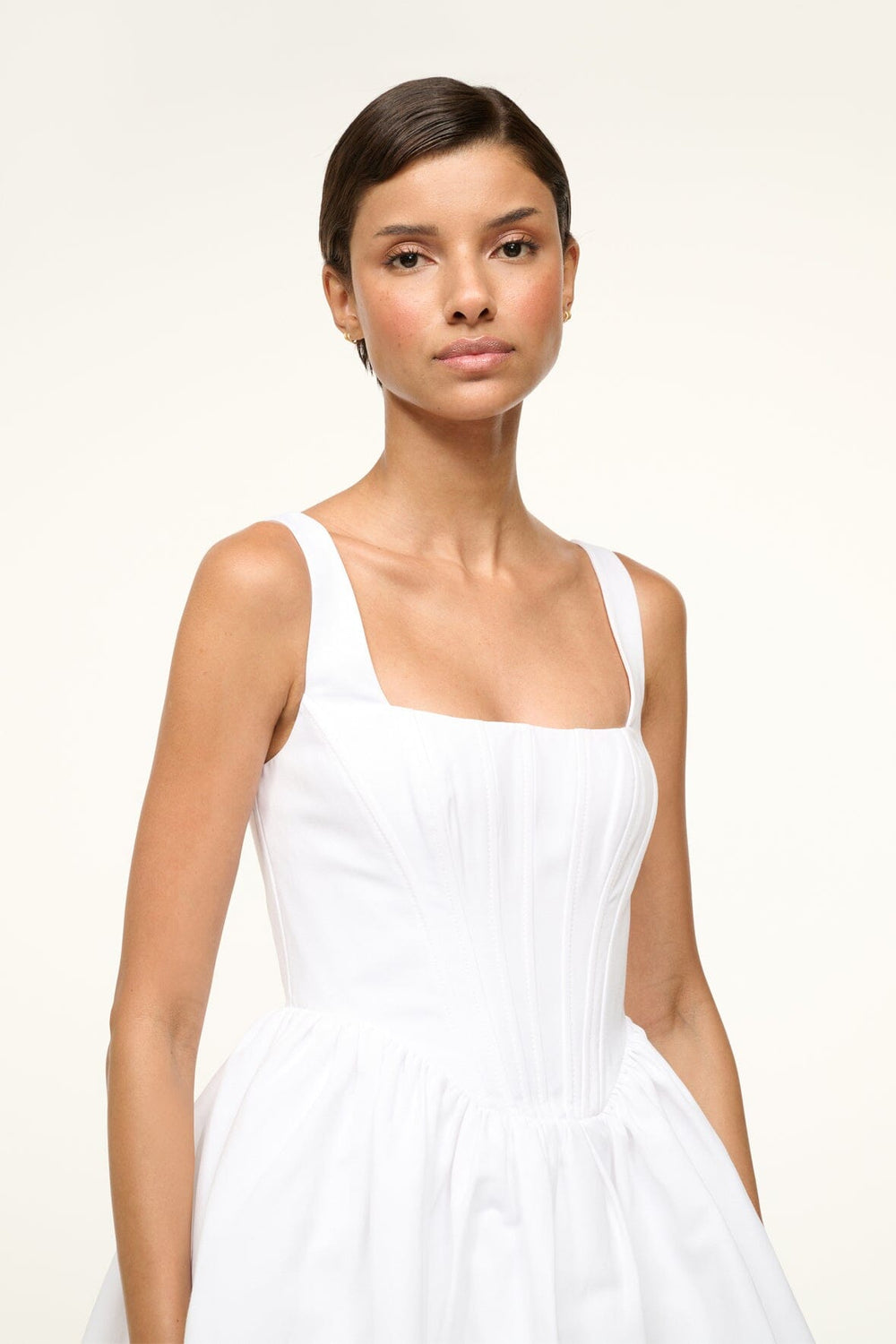 LANDSCAPE DRESS WHITE - STAUD sale