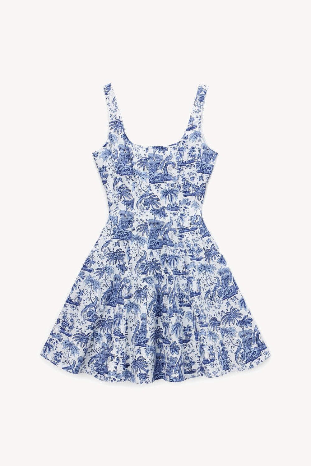 MINI WELLS DRESS BLUE TOILE - STAUD online