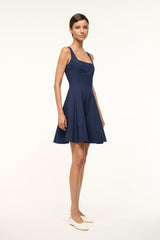 MINI WELLS DRESS NAVY - STAUD for sale