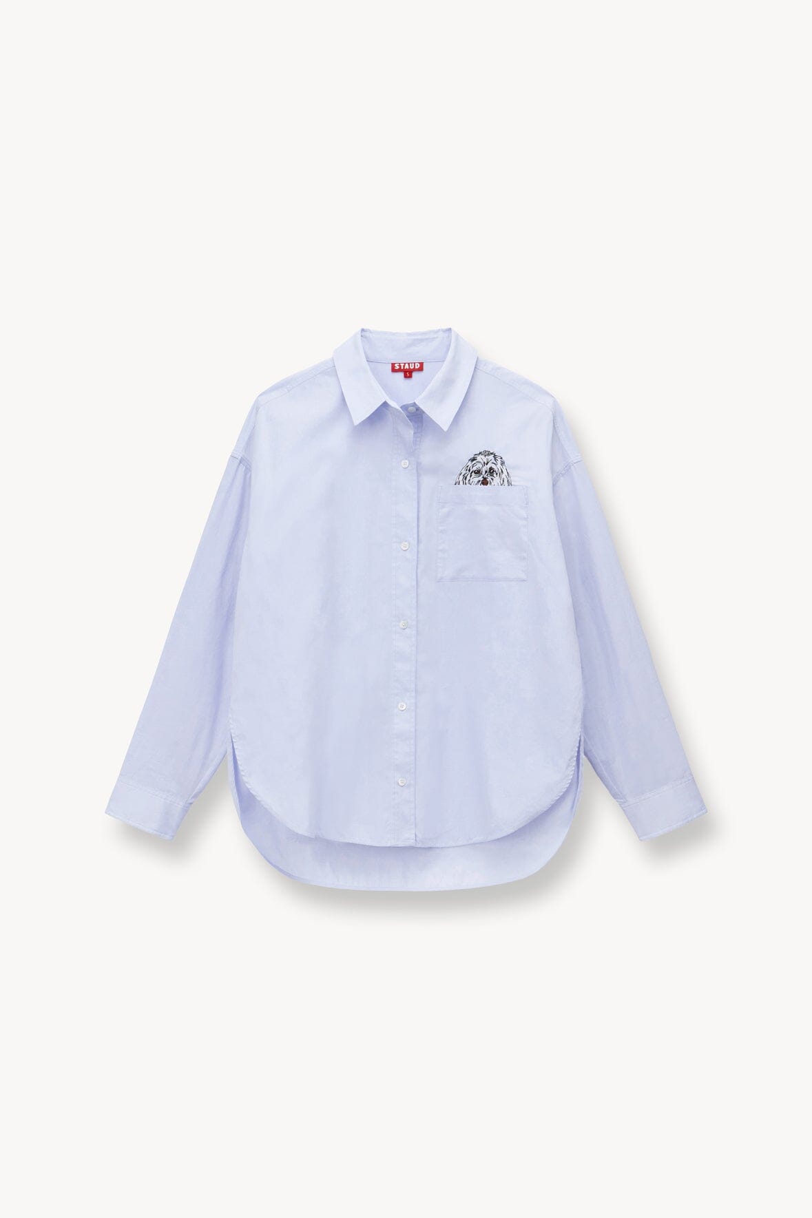 CUSTOM CLASSIC OVERSIZED SHIRT OXFORD BLUE - STAUD online