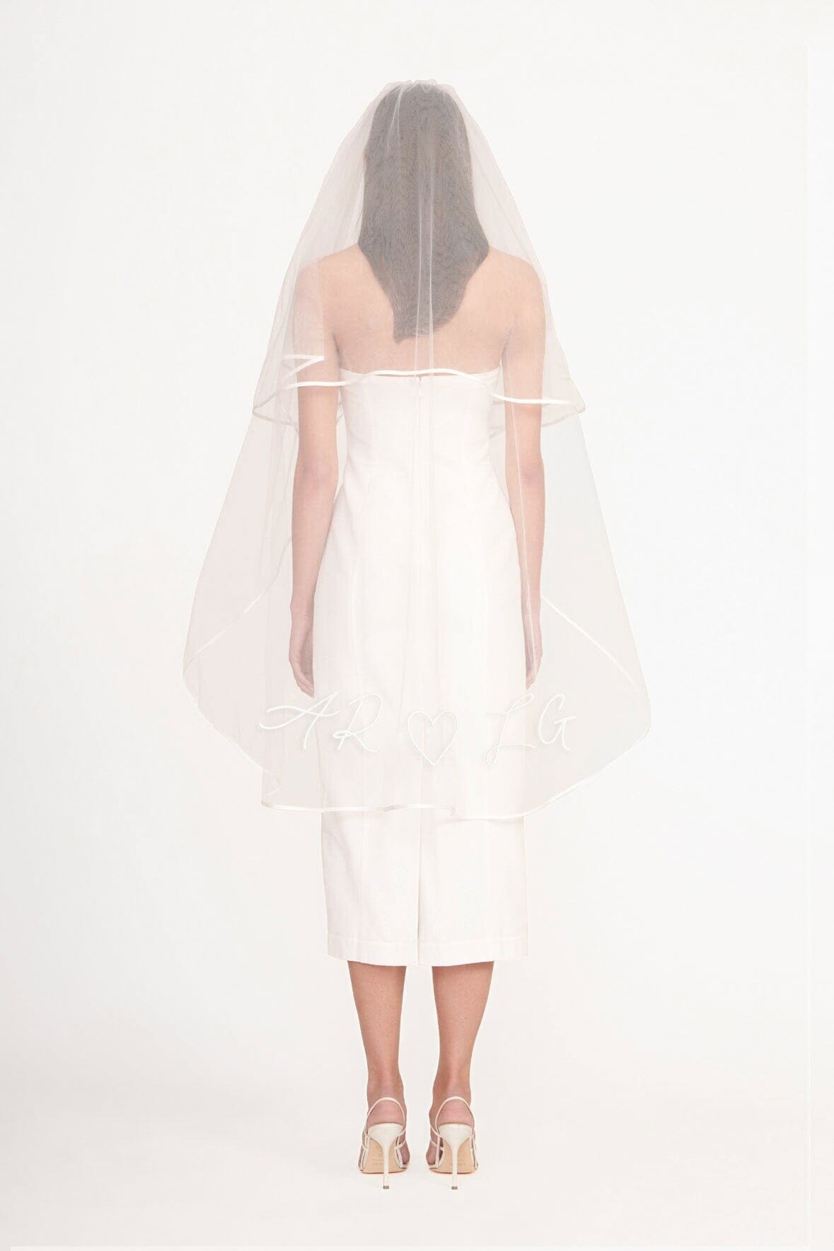 CUSTOM EMBROIDERED INITIALS VEIL - STAUD outlet