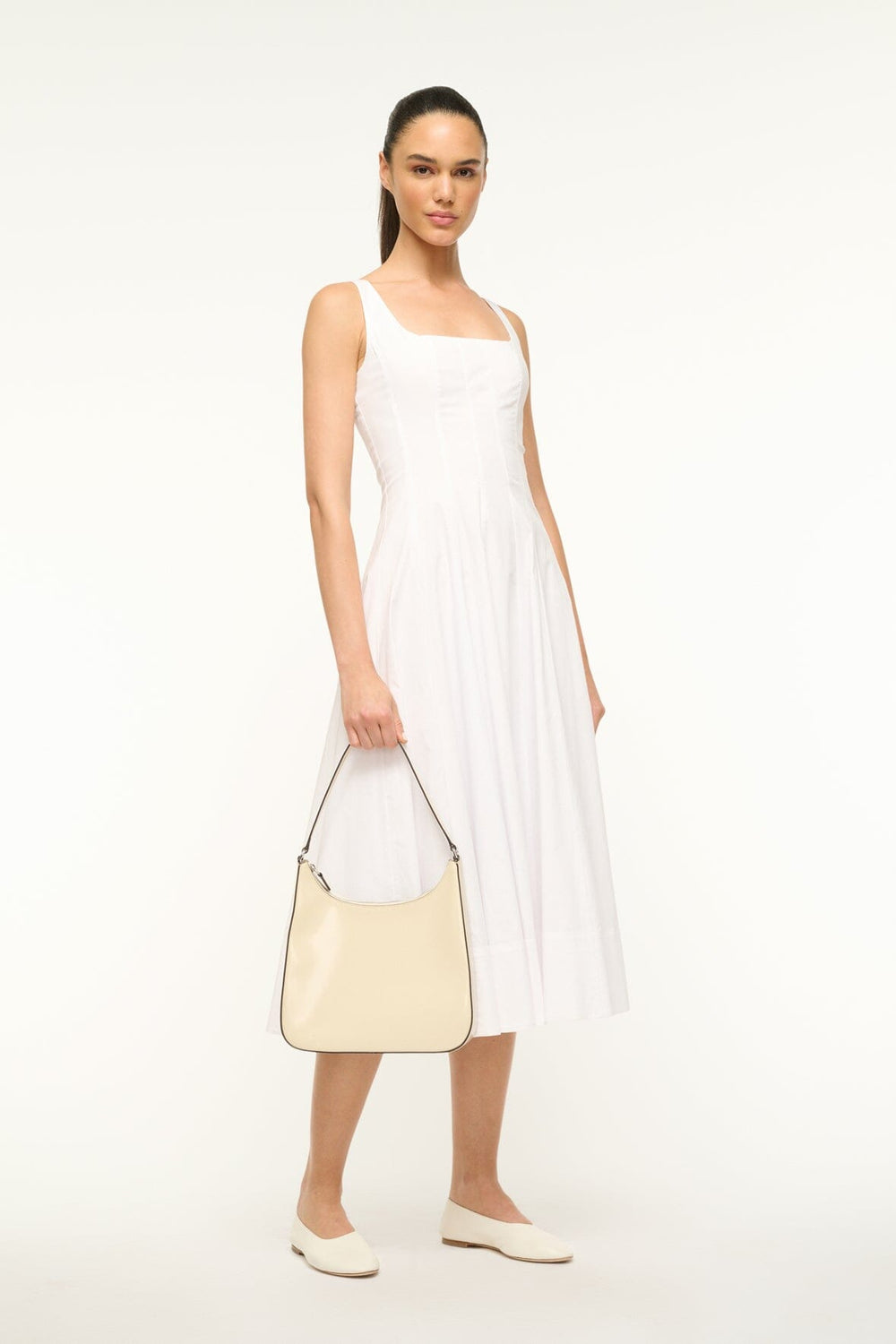 ALEC BAG CREAM CONTRAST - STAUD US