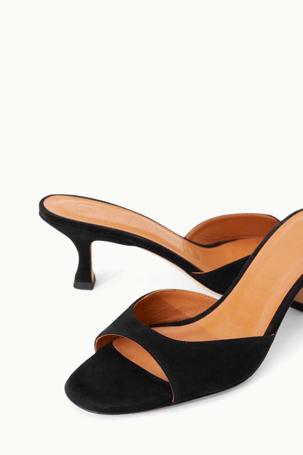 BRIGITTE MULE BLACK SUEDE - STAUD sale