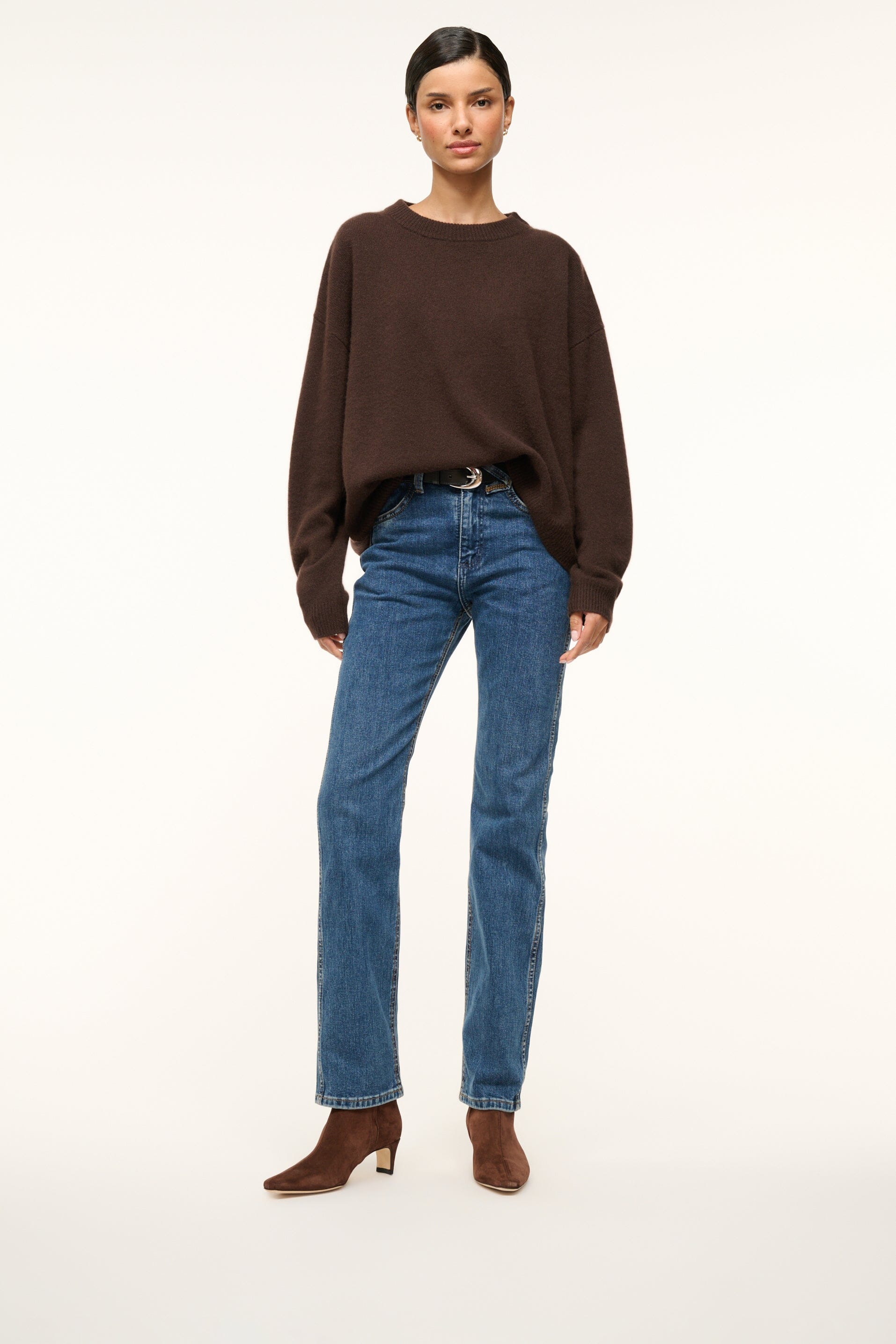 WALLY ANKLE BOOT MAHOGANY SUEDE - STAUD outlet