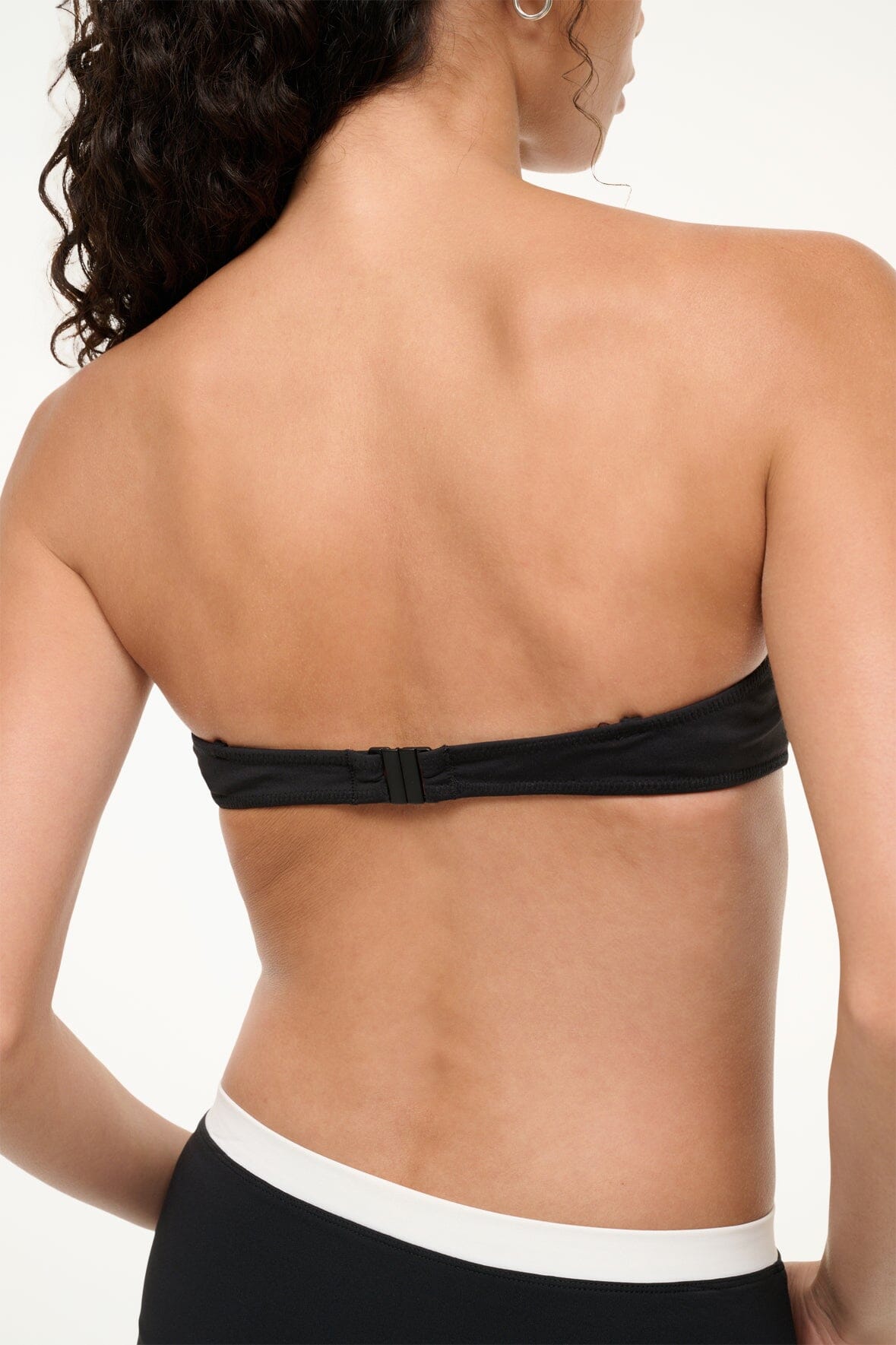 JO BALCONETTE BIKINI TOP BLACK WHITE - STAUD near me
