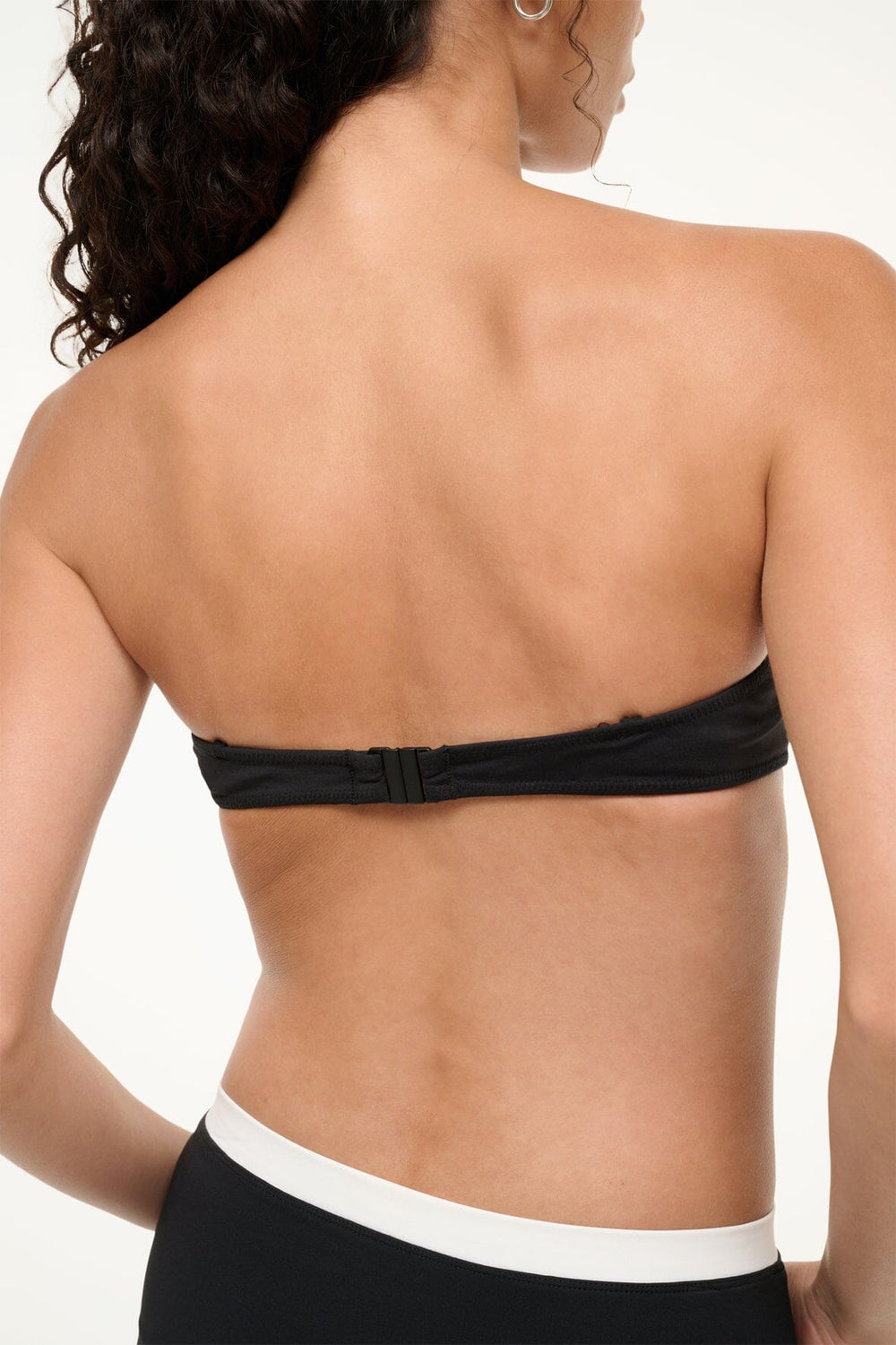 JO BALCONETTE BIKINI TOP BLACK WHITE - STAUD near me