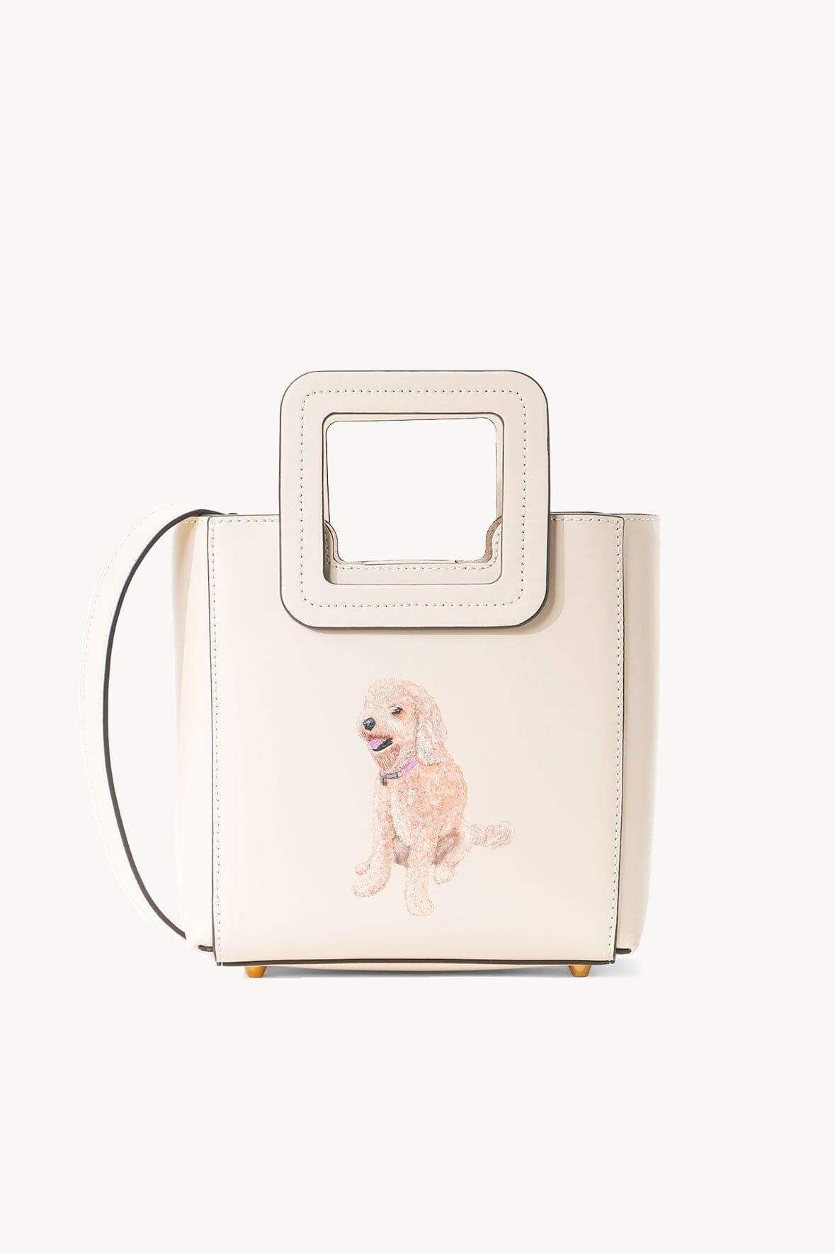 CUSTOM MINI SHIRLEY LEATHER BAG CREAM - STAUD near me