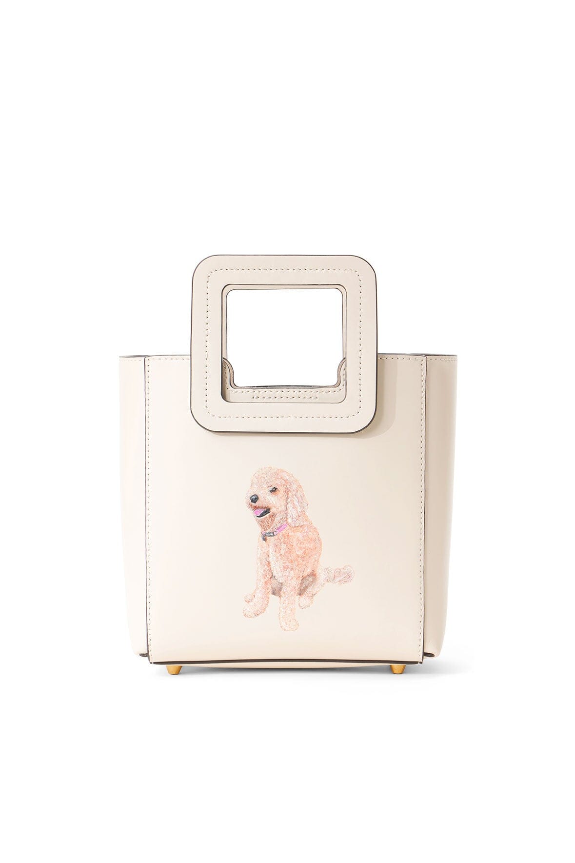 CUSTOM MINI SHIRLEY LEATHER BAG CREAM - STAUD near me