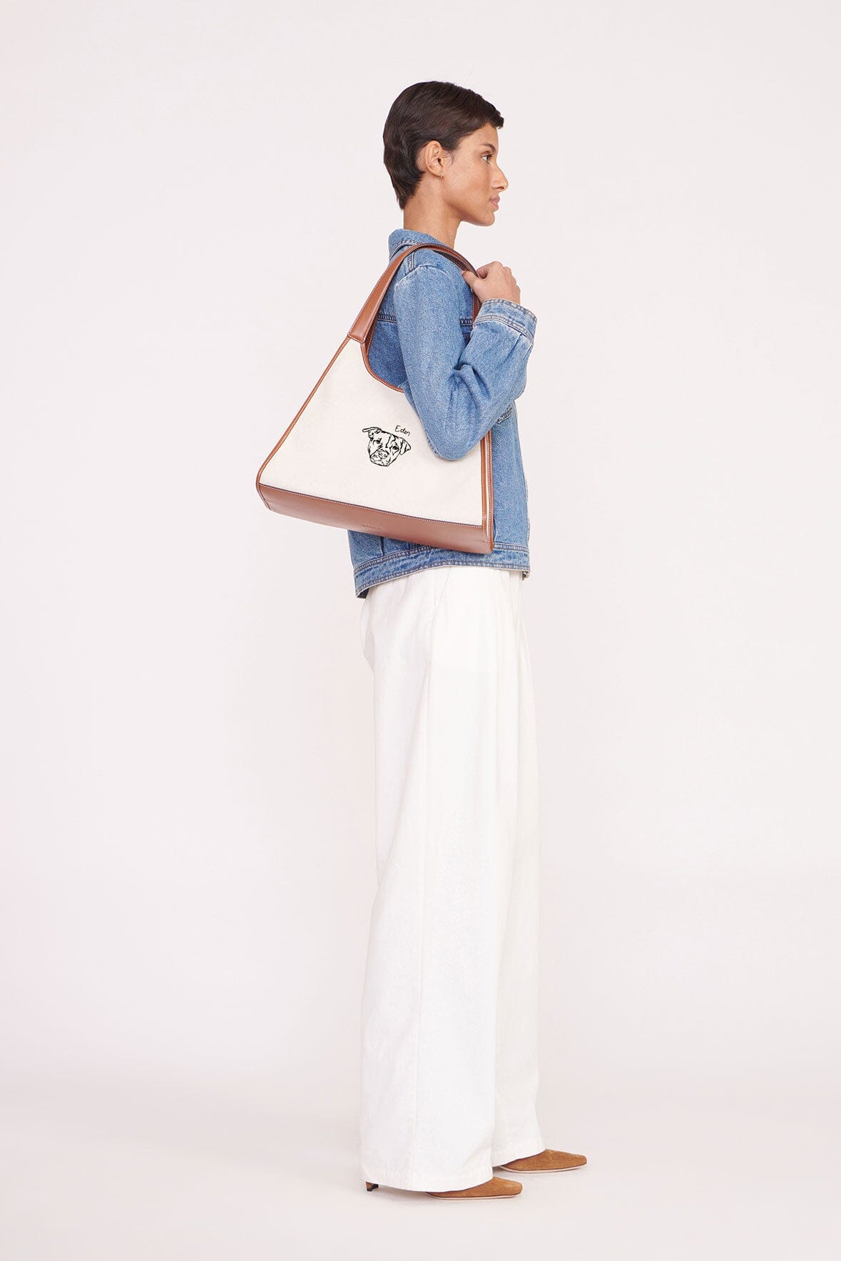 C.BONZ CUSTOM SOFT REY TOTE BAG CREAM TAN - STAUD US