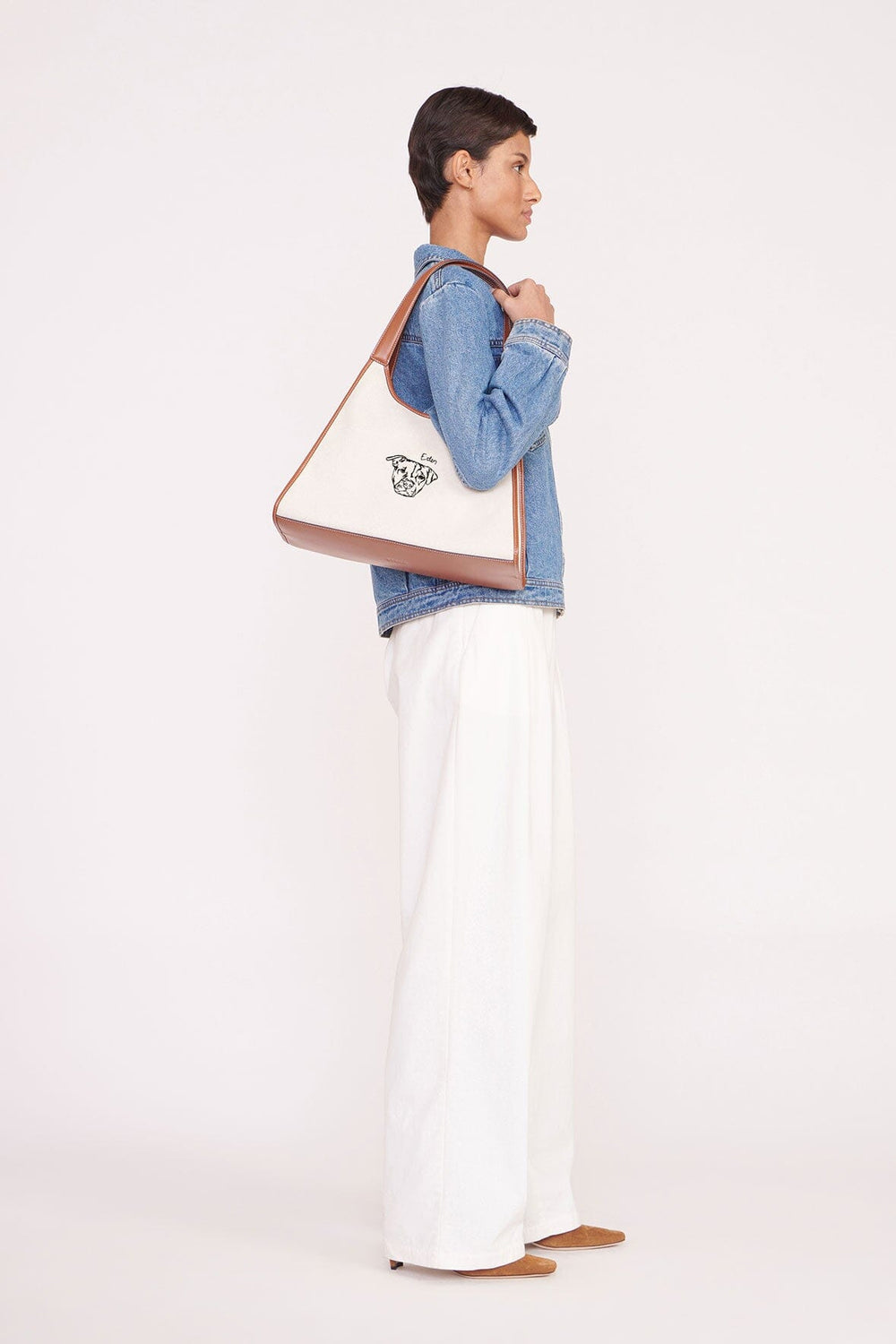 C.BONZ CUSTOM SOFT REY TOTE BAG CREAM TAN - STAUD US