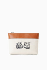 C.BONZ CUSTOM DUCKIE ZIP POUCH CREAM TAN - STAUD sale