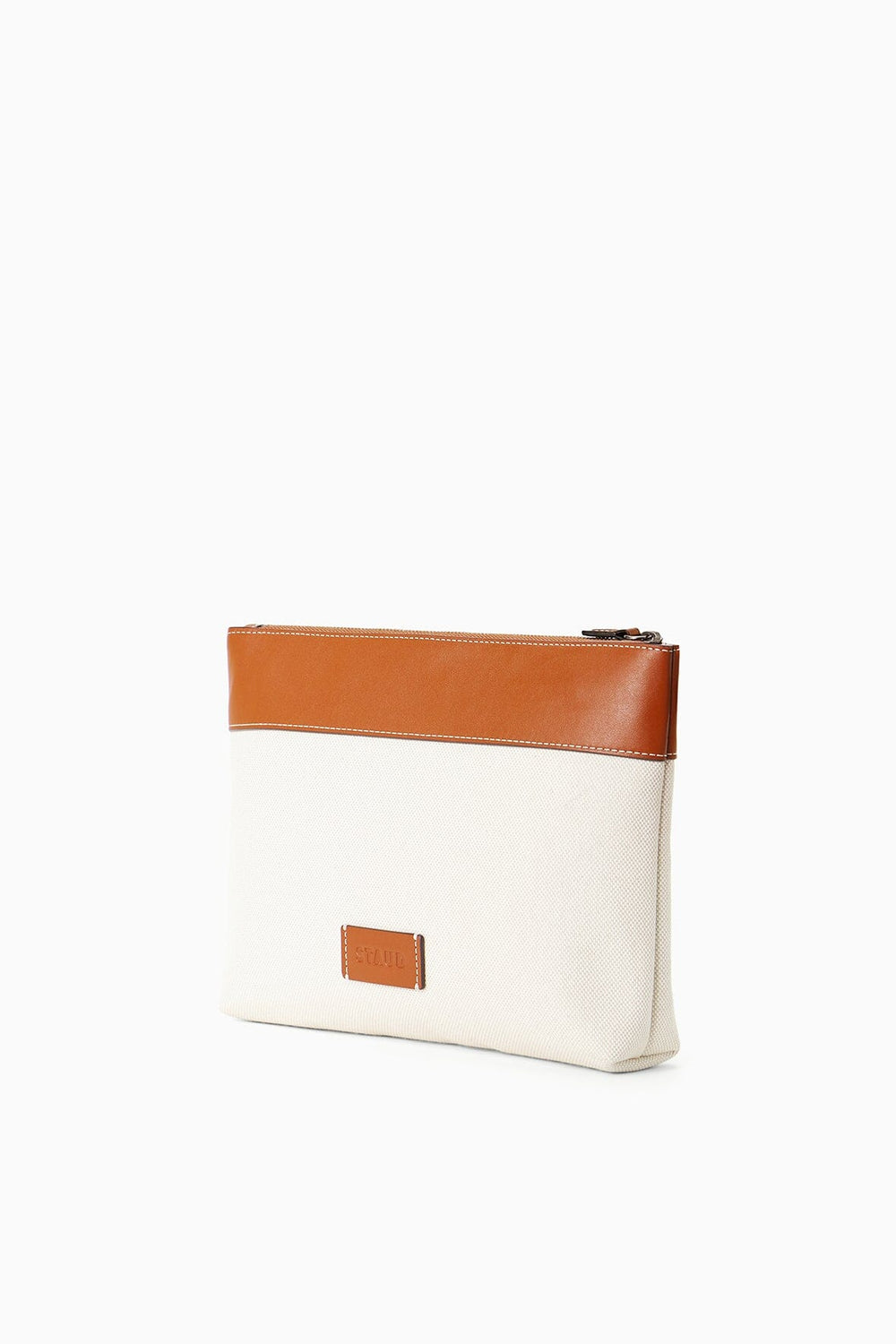 C.BONZ CUSTOM DUCKIE ZIP POUCH CREAM TAN - STAUD sale