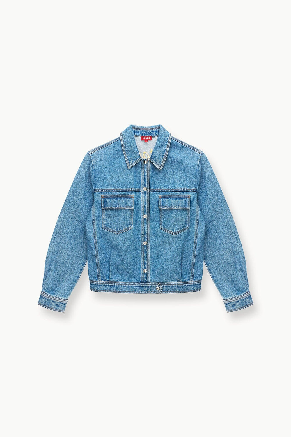 CUSTOM CLASSIC OVERSIZED RYAN JACKET MEDIUM WASH - STAUD near me