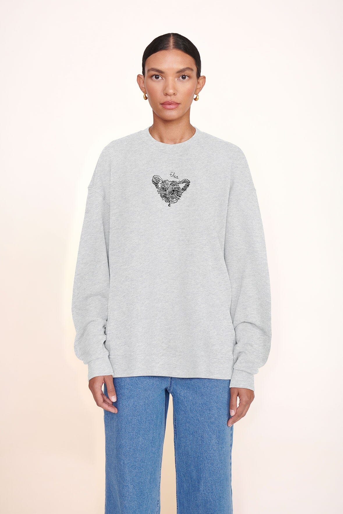 CUSTOM x C.BONZ OVERSIZED SWEATSHIRT GREY - STAUD outlet
