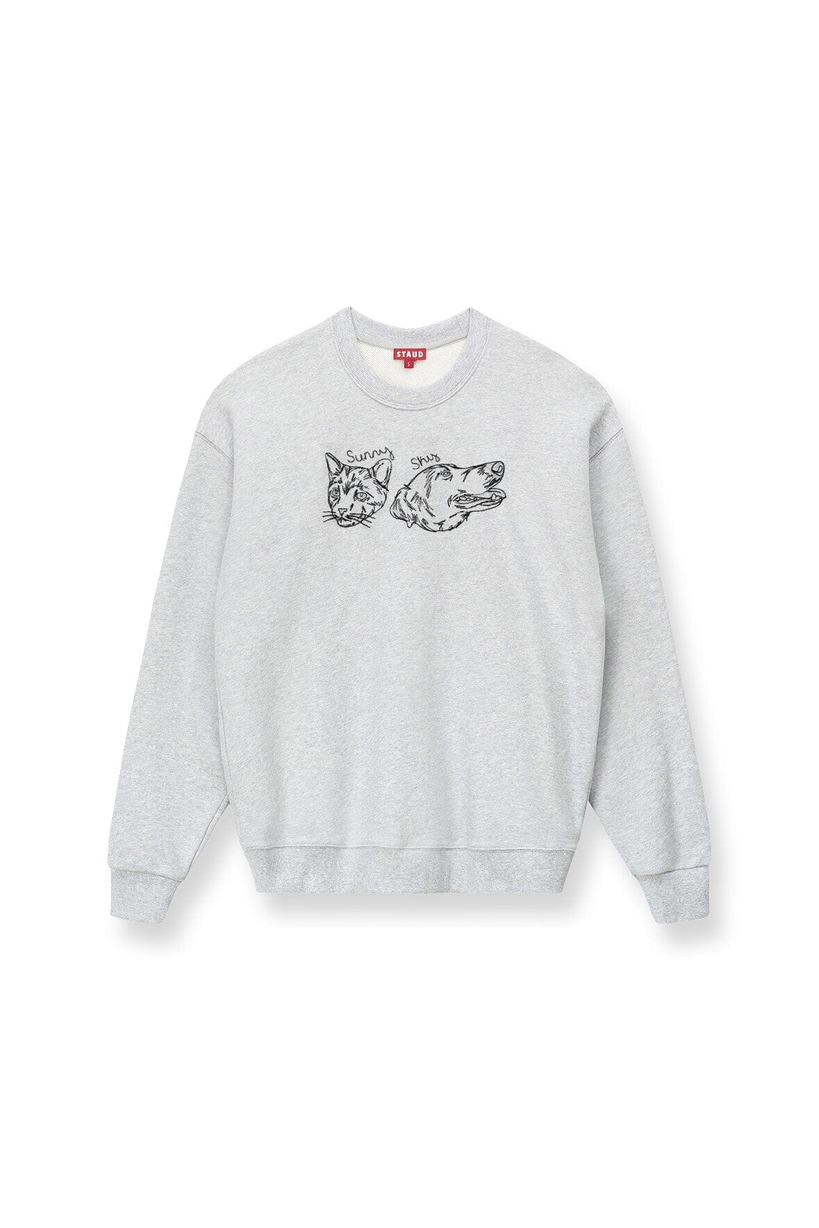 CUSTOM x C.BONZ OVERSIZED SWEATSHIRT GREY - STAUD outlet
