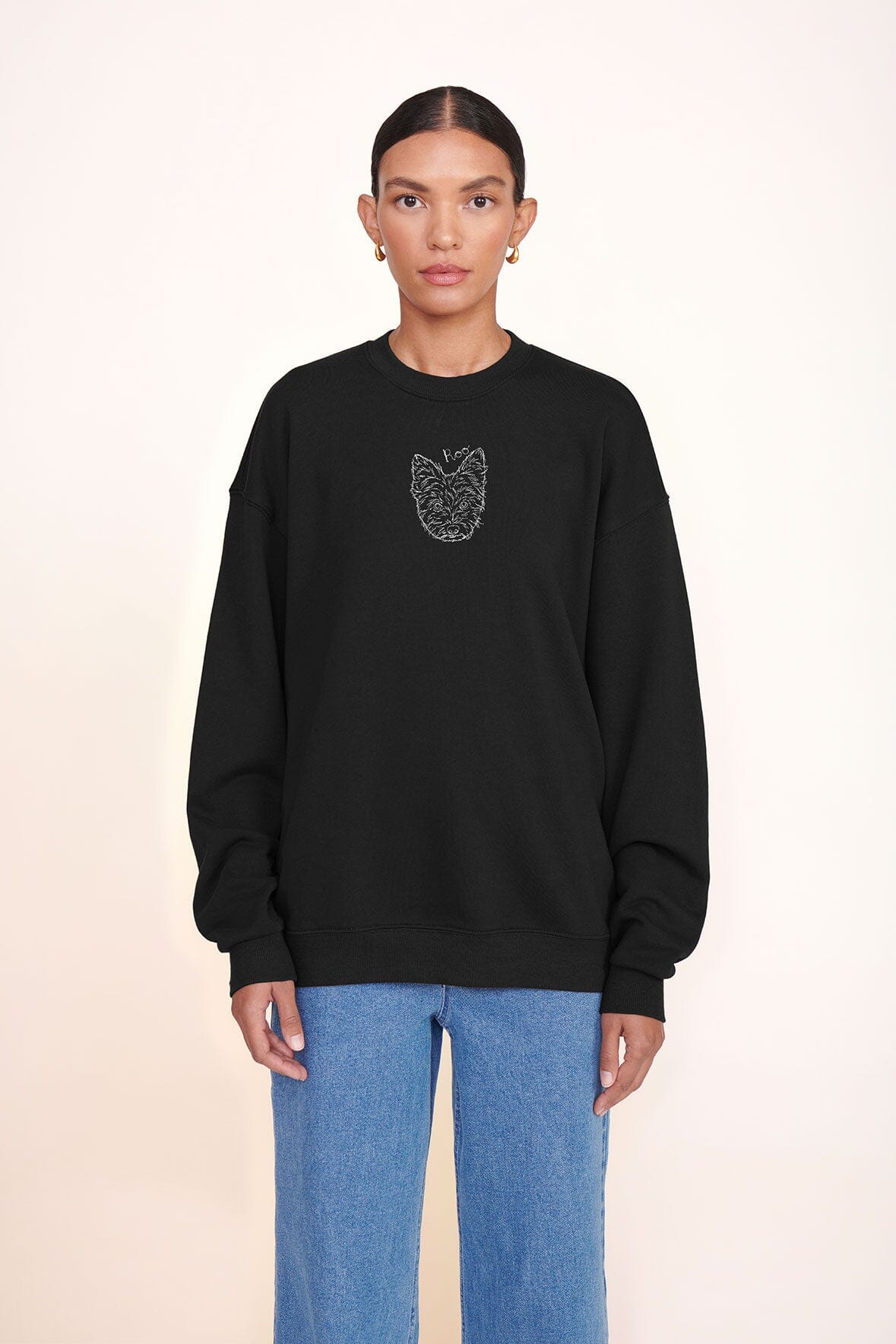 CUSTOM x C.BONZ OVERSIZED SWEATSHIRT GREY - STAUD for sale