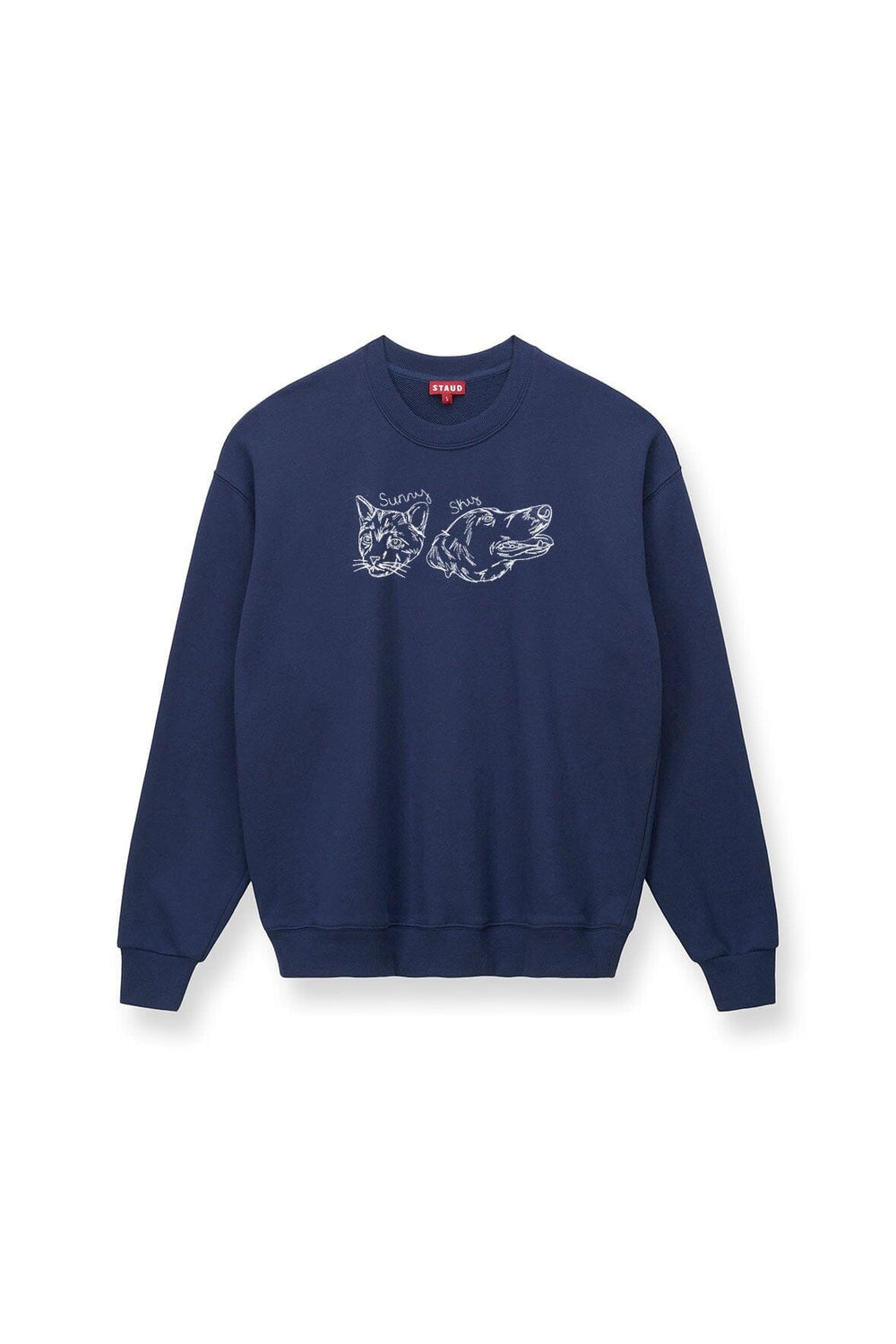 CUSTOM x C.BONZ OVERSIZED SWEATSHIRT NAVY - STAUD US