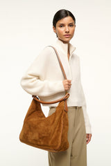 PERRY HOBO BAG TAN SUEDE - STAUD near me