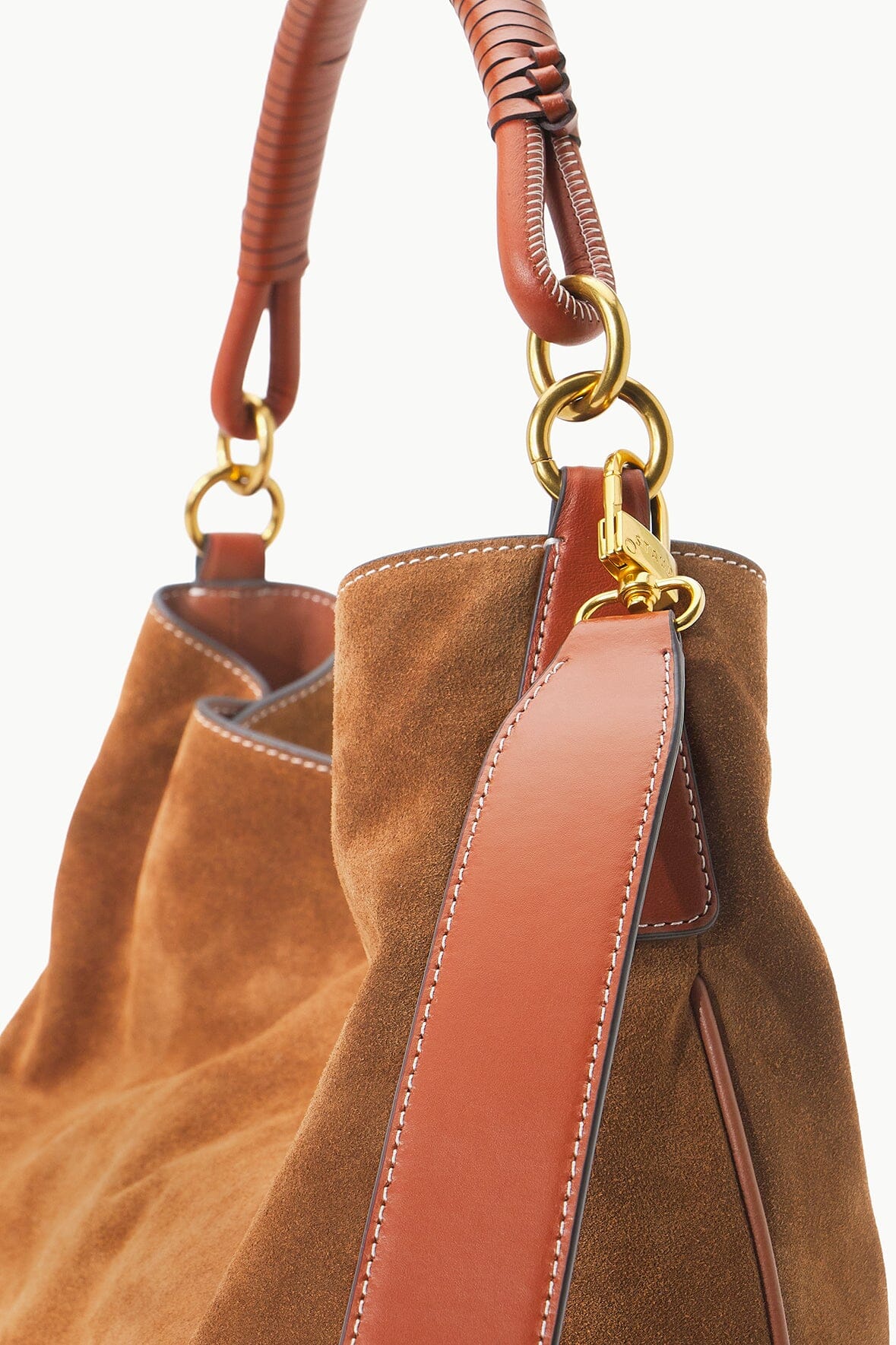 PERRY HOBO BAG TAN SUEDE - STAUD near me