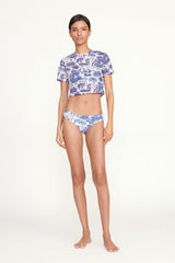 FERNANDA TOP BLUE TOILE - STAUD sale