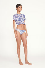 FERNANDA TOP BLUE TOILE - STAUD sale