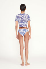 FERNANDA TOP BLUE TOILE - STAUD sale