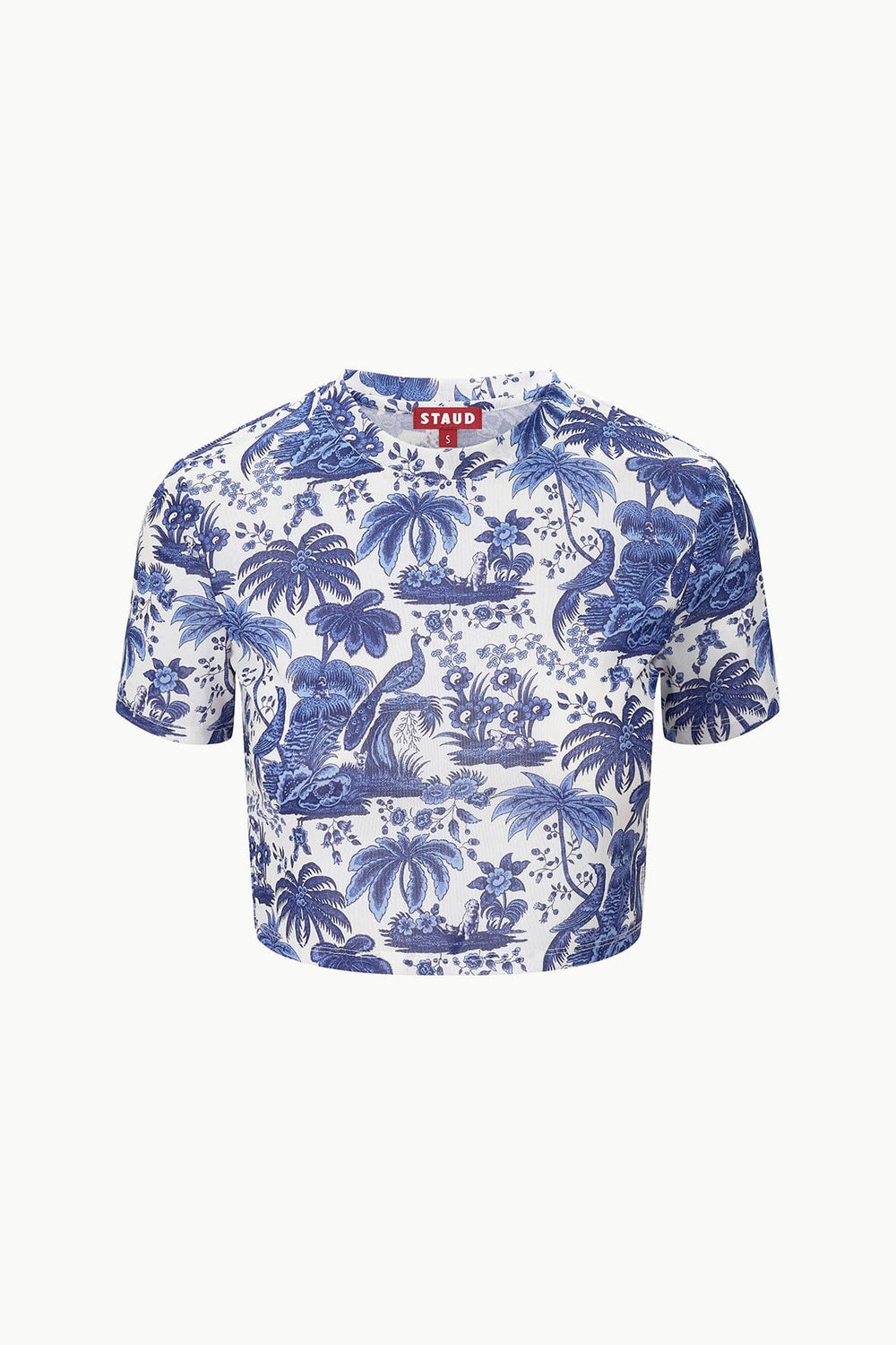 FERNANDA TOP BLUE TOILE - STAUD sale