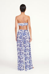 MARZA PANT BLUE TOILE - STAUD US