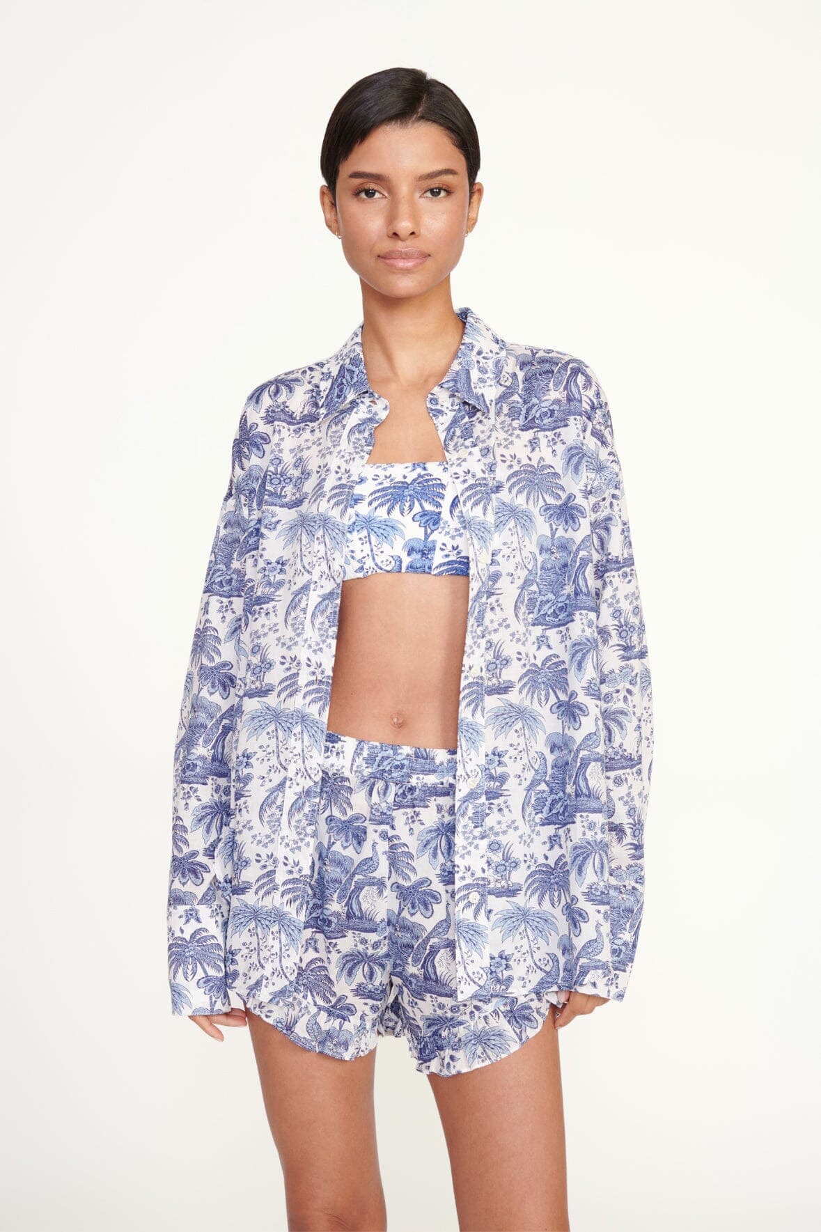 COLTON SHIRT BLUE TOILE - STAUD outlet